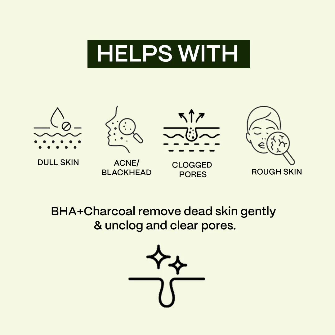 CLEAN SWEEP - 2% BHA Pore-Minimizing Toner (w/ purifying Charcoal) - Image 5